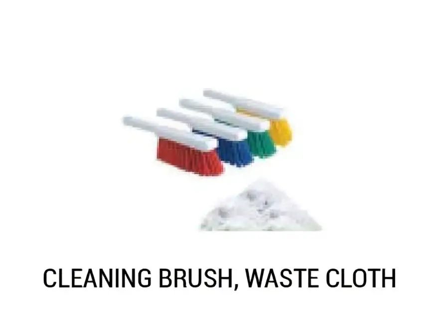 Cleaning Brush, Waste Cloth