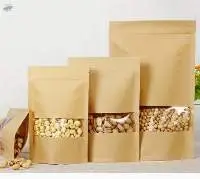 Kraft Paper Standup Pouch With Window