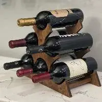 Wooden wine rack