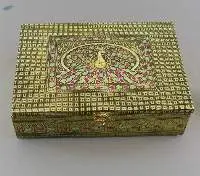Elegant Dancing Peacock Metal Box MSM-183