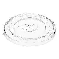 Clear Flat Lid with Straw Slot for 9 and 10 oz.