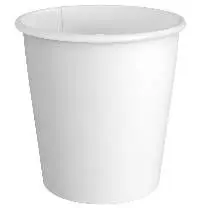 8 oz. Paper Hot Cups White 1000/Case