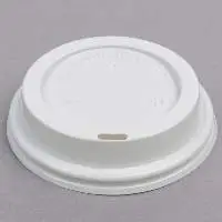 8 oz. Hot Paper Cup Travel Lids White