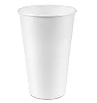 16 oz. White Paper Hot Cups 1000/Case