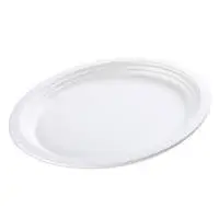 12.5 x10 Oval Compostable Fiber Plate