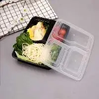 32 oz. 3-Compartment Rectangular Microwavable