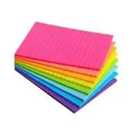 4x6 Lined Sticky Notes Colorful Memo Pads