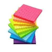 3x3 Lined Sticky Notes Colorful Memo Pads