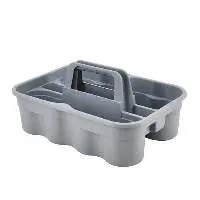 15 x 11 Gray Plastic Cleaning Caddy
