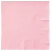 Classic Pink 3-Ply Beverage Napkin 500/Case