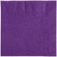 318930 Amethyst Purple 2-Ply Beverage Napkin