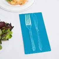 Converting 953131 Turquoise Blue 3-Ply Napkin