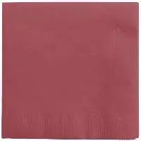 Converting 573122B Burgundy 3Ply Beverage Napkin