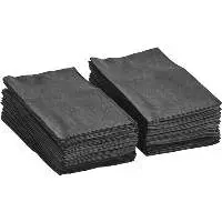 15 x 17 Black Pocket Fold Dinner Napkin
