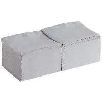Silver / Gray 2-Ply Beverage / Cocktail Napkin