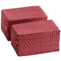 15 x 17 Burgundy 2-Ply Paper Dinner Napkin