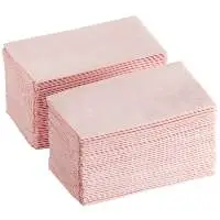 15 x 17 Pink 2-Ply Paper Dinner Napkin