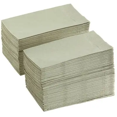 15 x 17 Sage 2-Ply Paper Dinner Napkin