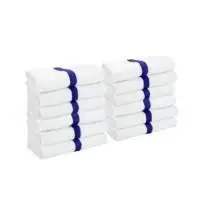 22x44 6LB Power Gym Towels Blue Center Strip