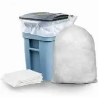65 Gallon Trash Bags, Clear,2.7 Mil, 25/Case