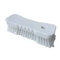 8 White Handheld Scrub Brush
