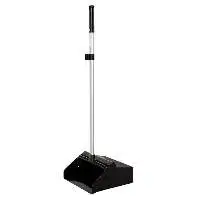 12 Black Plastic Upright Dustpan