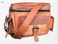 Handmade Leather Vintage Camera Bag For Men