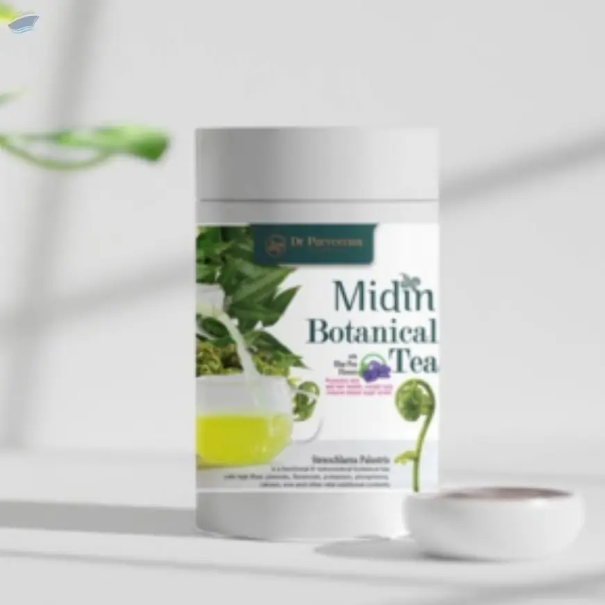 Midin Botanical Tea With Blue Pea Flower