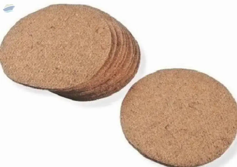 Canary Jute Mat (size 5 Inch)