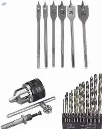 Drill chuck, Drilling bits