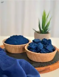 Nila-blue lumps