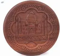 Handcrafted Wooden Taj Mahal Wall Hanging