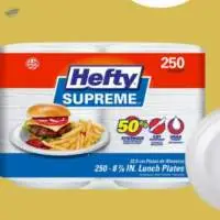 Hefty Supreme Foam Disposable Lunch Plates