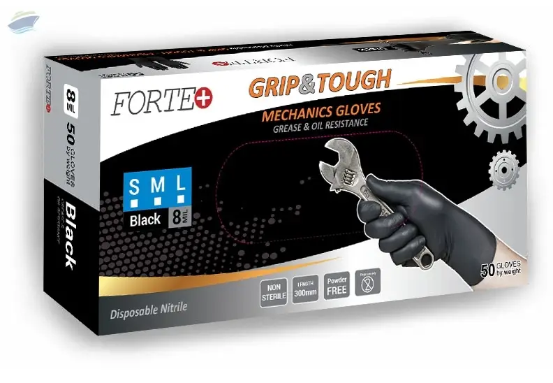 Mechanic Gloves Nitrile 8mi 10.5g