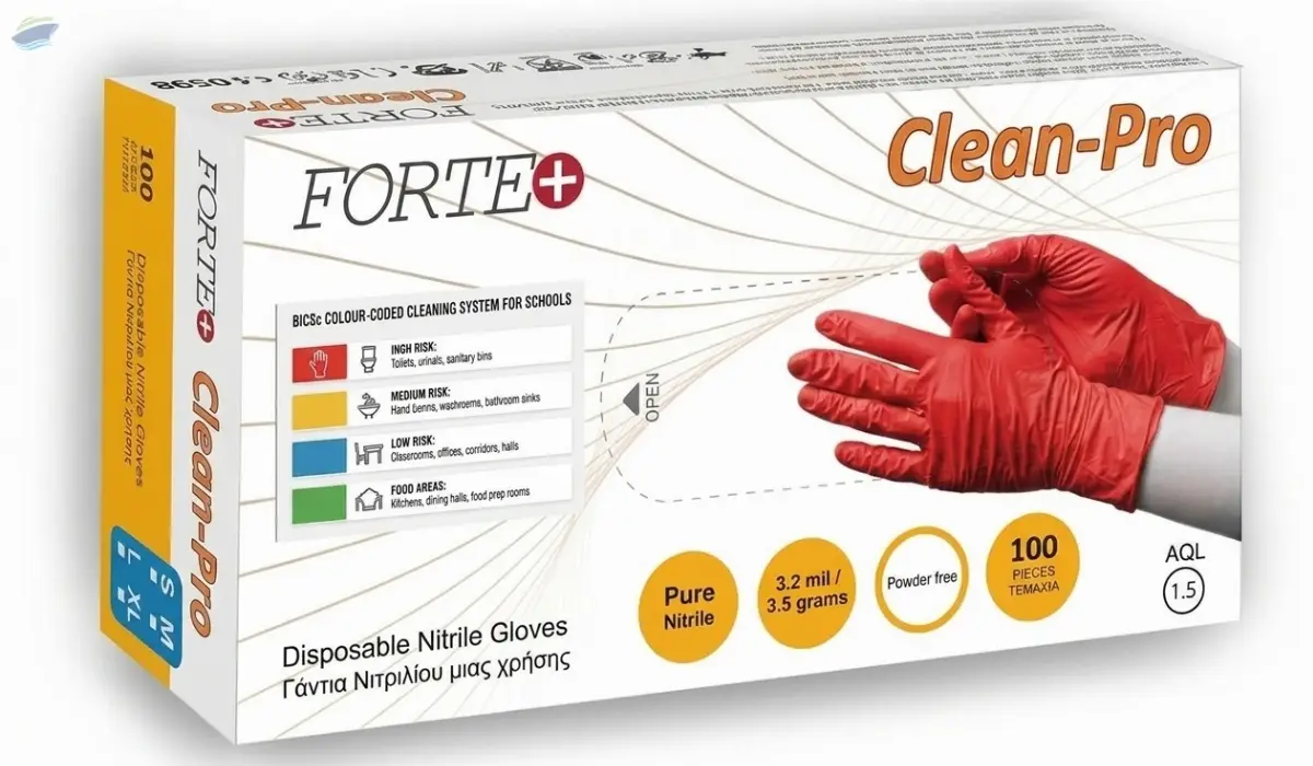 CleanPro Red Nitrile 3.2mi 3.5g