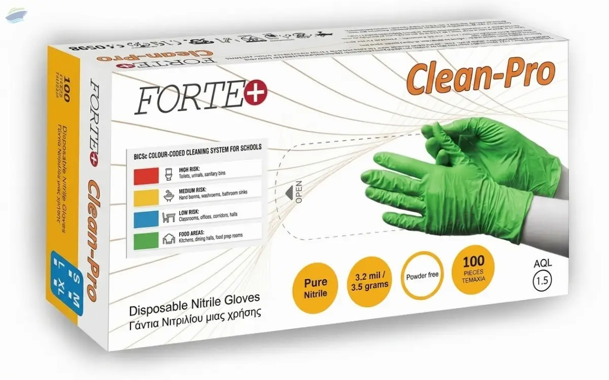 CleanPro Green Nitrile 3.2mi 3.5g