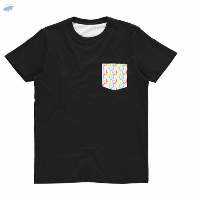Round Neck T Shirts Round Tee With Patch Pocket