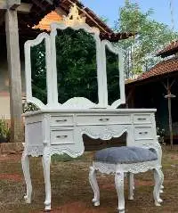 Starlight Mirrored Drawer With Bench