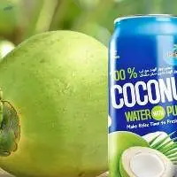Canned 100% Young Coconut Water 310 ml.