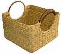 Laundry Basket / Storage Basket With Cane Handle