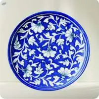 Blue Pottery Plate