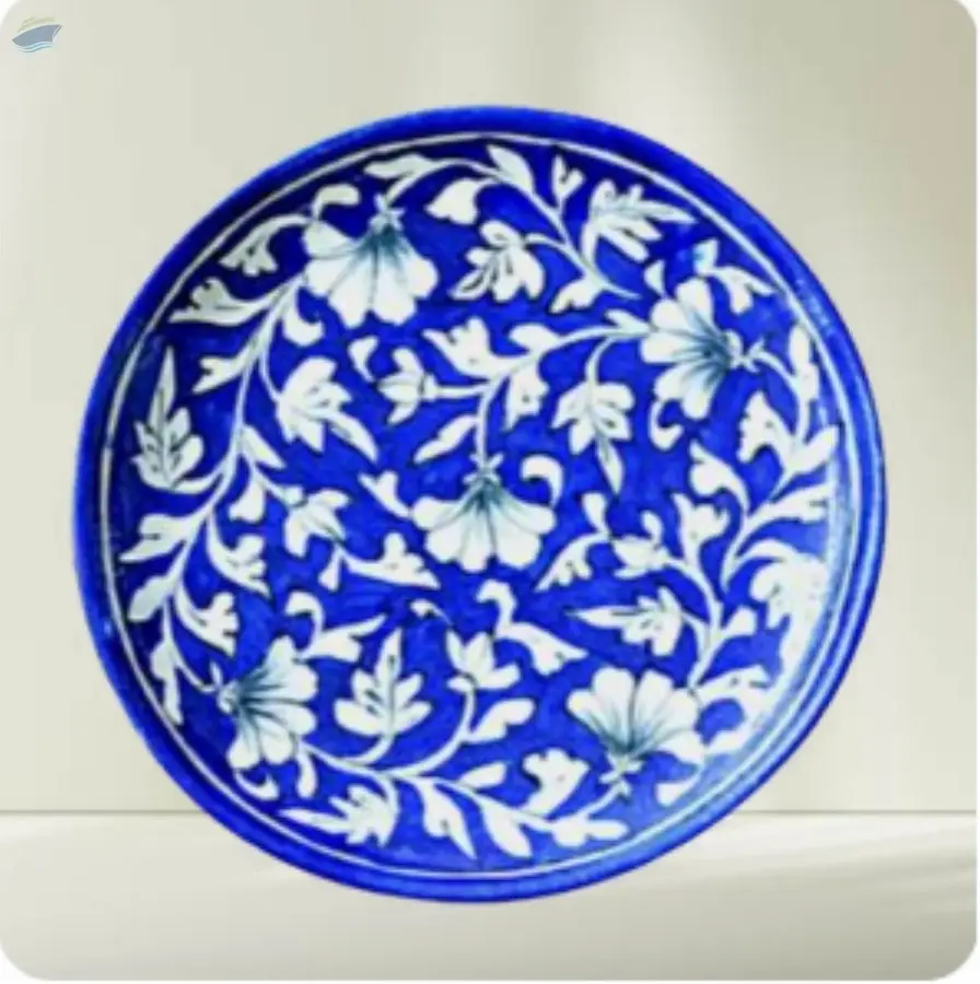 Blue Pottery Plate