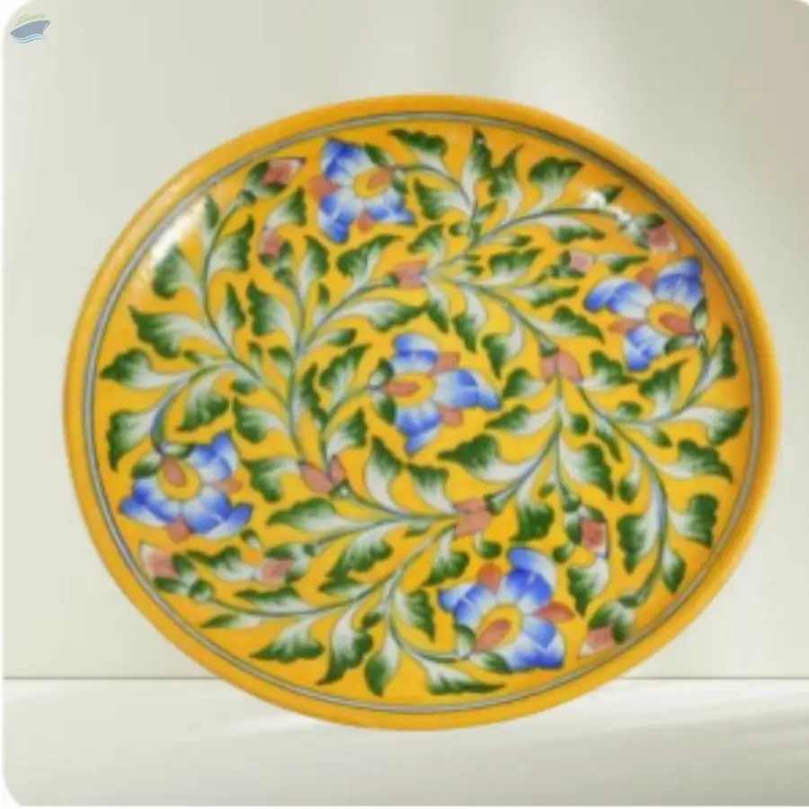 Blue Pottery Thali Plate