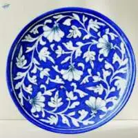 Blue Pottery Plate