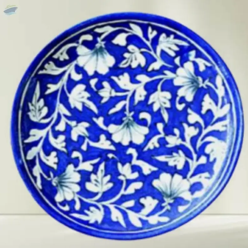 Blue Pottery Plate