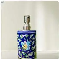 Blue Pottery Soap Dispenser