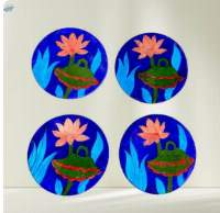 Blue Pottery Coaster (Set of 6)