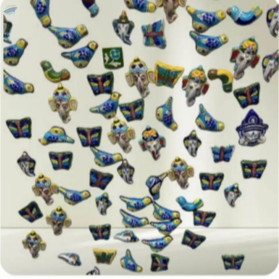 Blue Pottery Fridge Magnet
