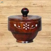Wooden Container or Sugar Pot