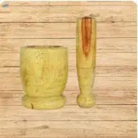 Wooden Mortar & Pestle